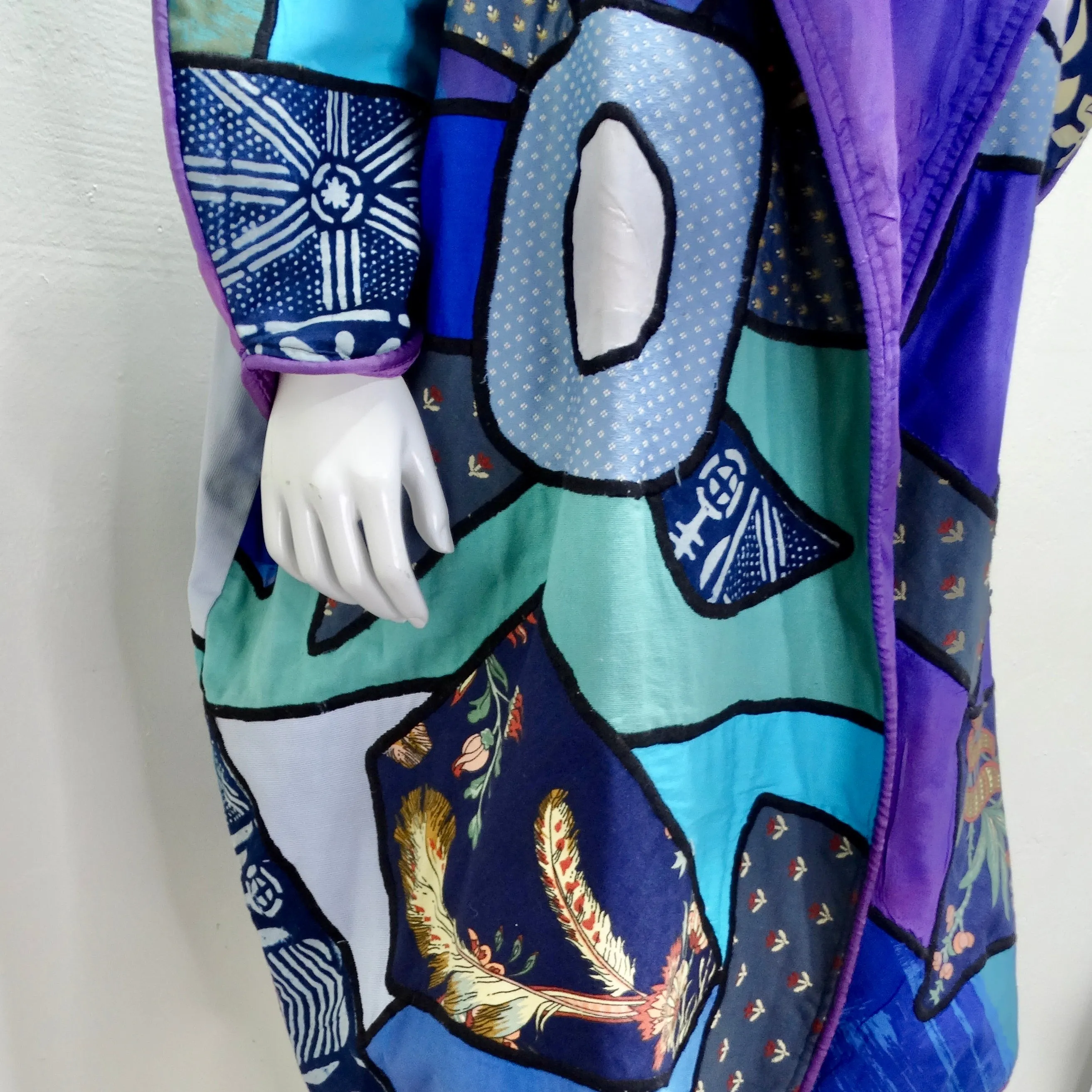 1980s La Colección Judith Roberts Patchwork Coat