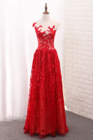 2024 Off The Shoulder Lace Prom Dresses A Line Floor Length