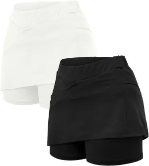 2PC Skorts for Women with Pockets High Waist Tummy Control Skirt Sports Lightweight Fashion Soft Yoga Mini Oufits