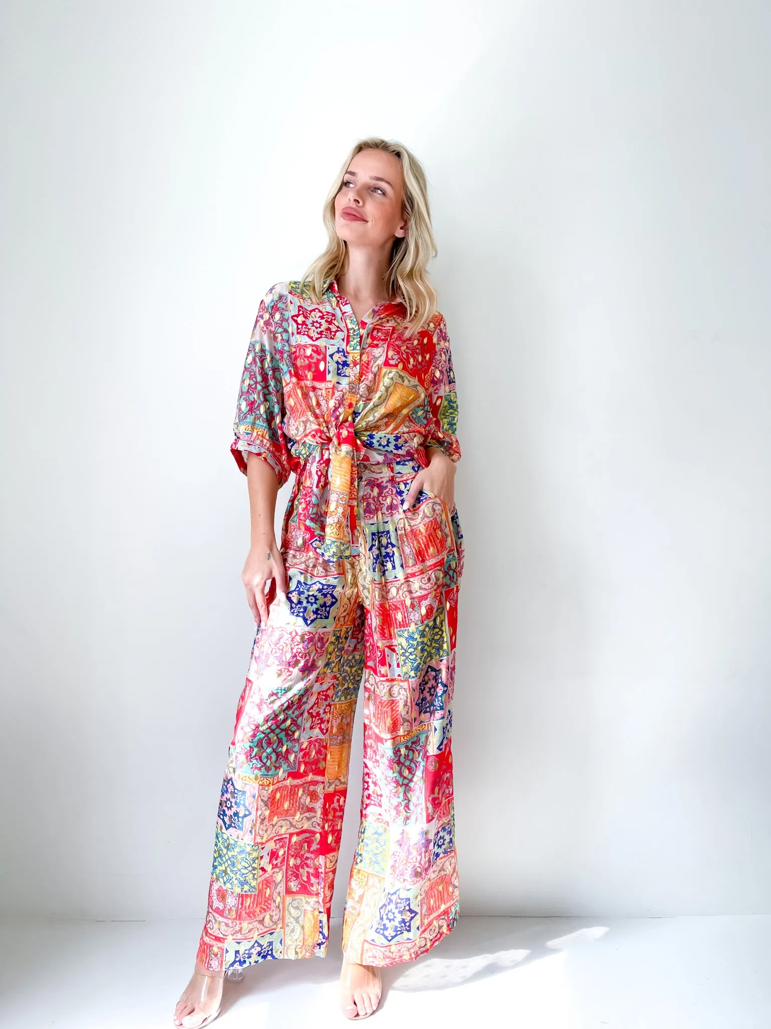 ARABASQUE PATCHWORK PANTS
