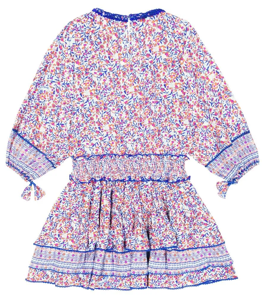 Ariel Floral Poupette St Barth Dress, Blue