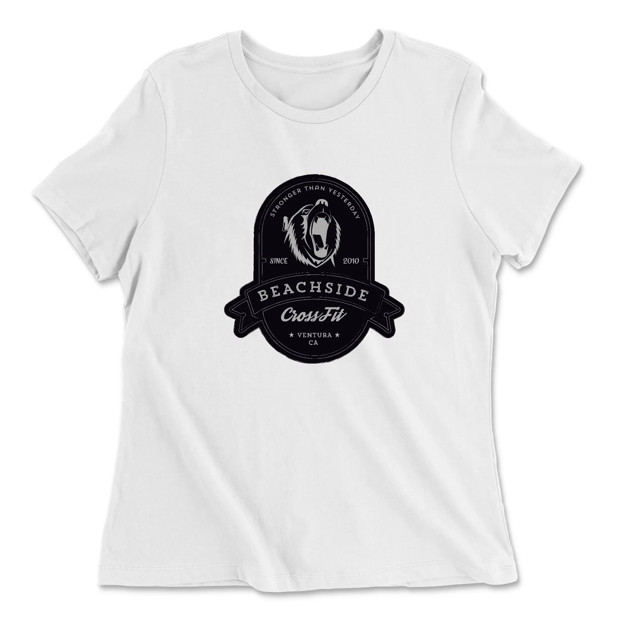 BeachSide CrossFit Stronger Than Yesterday Womens - Relaxed Jersey T-Shirt