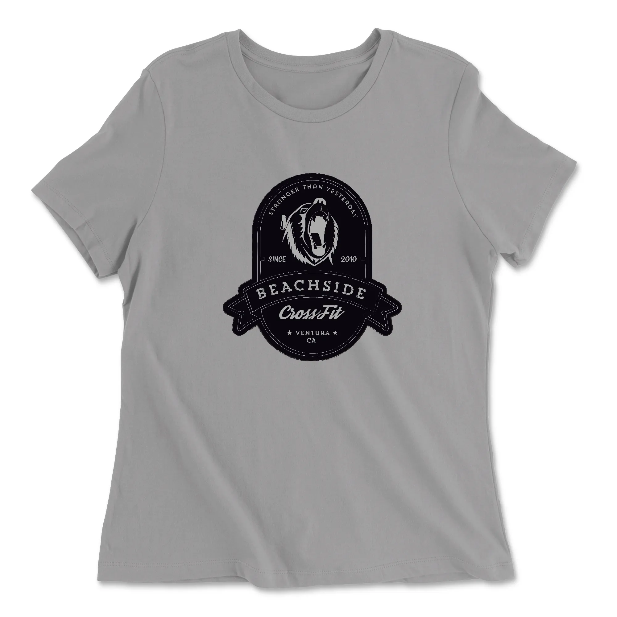 BeachSide CrossFit Stronger Than Yesterday Womens - Relaxed Jersey T-Shirt