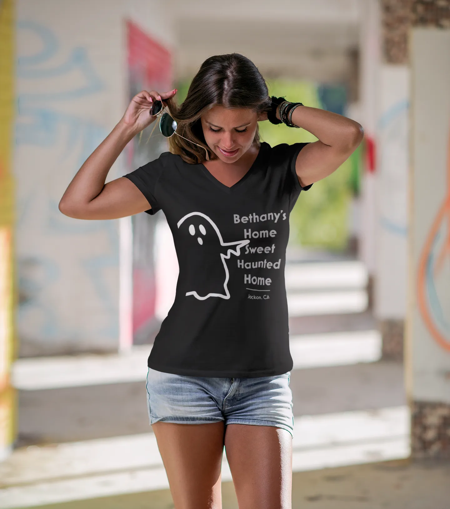 Bethany's Relaxed V-Neck T-Shirt