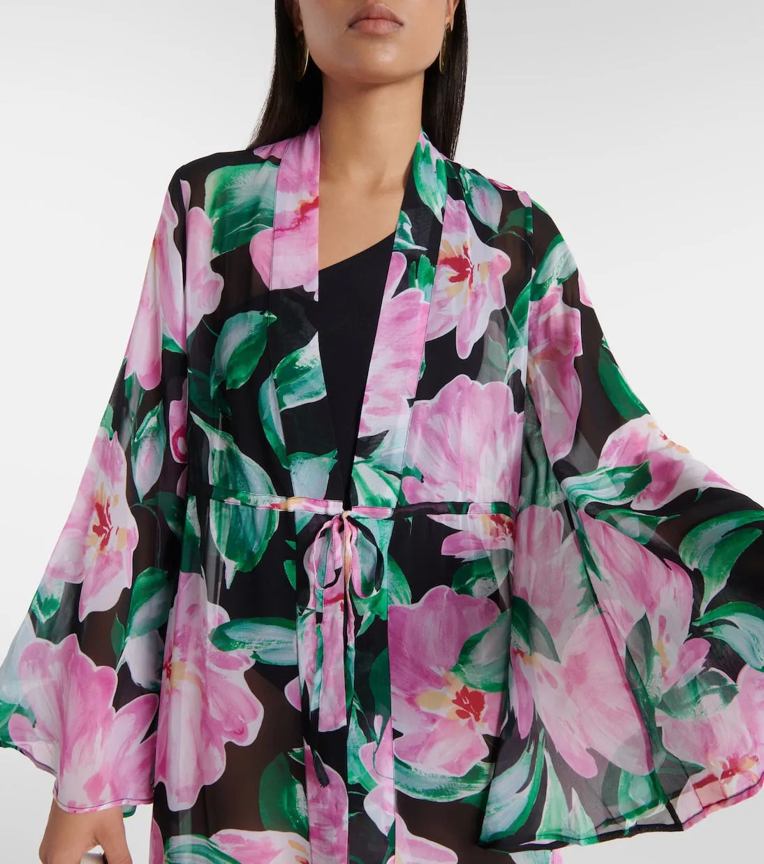 Betty kaftan with floral print Alexandra Miro, multicolor