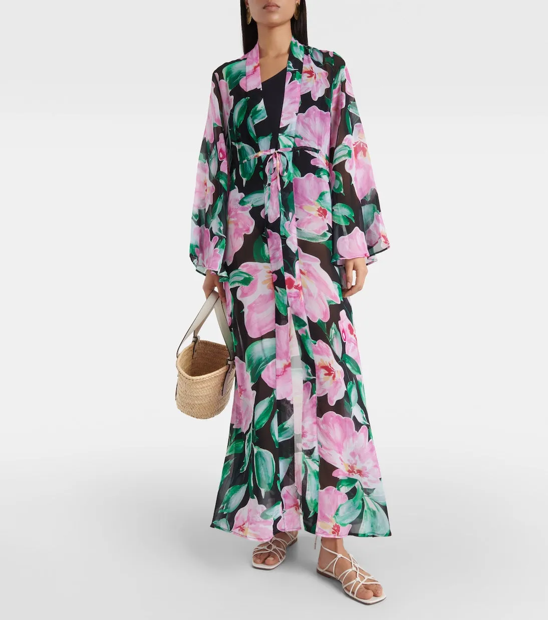 Betty kaftan with floral print Alexandra Miro, multicolor