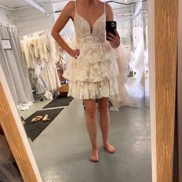BHLDN Hayley Paige Clarissa Mini Dress