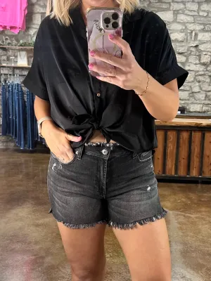Black Jessie Denim Shorts