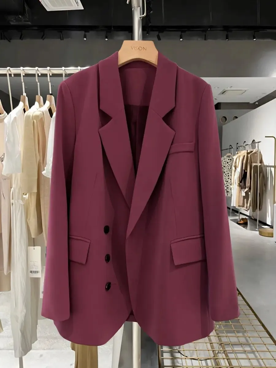 Blazer - Dames - Elegante KARMINA Blazer van Hoogwaardige Stof met Moderne Pasvorm