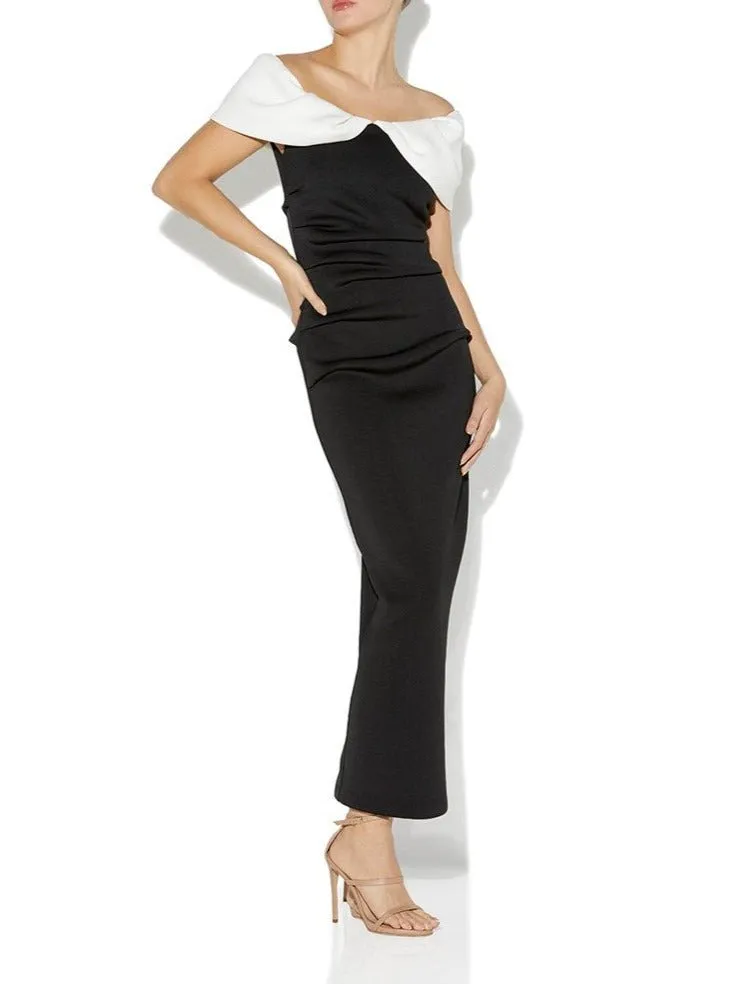 Bree Two Tone Midi Dress