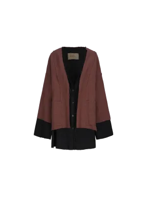 Brownish Red Robe Coat