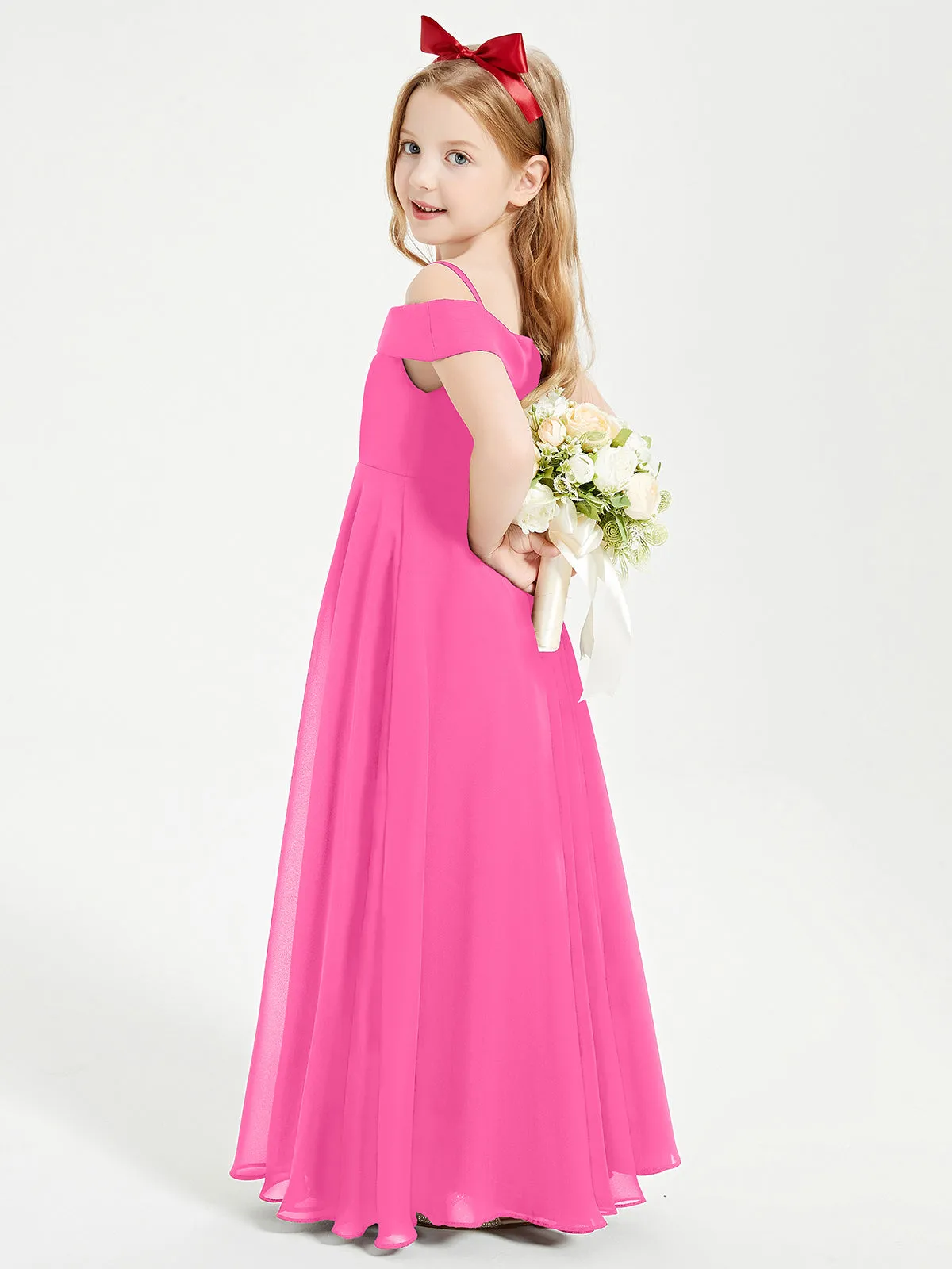 Chic Junior Bridesmaid Dresses Off the Shoulder Azalea