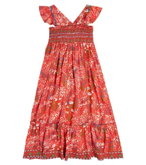 Cindy Floral Poupette St Barth Dress, Red