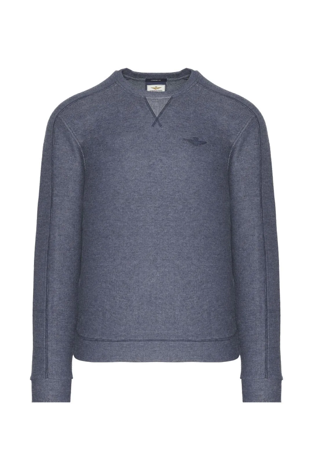 Comfort fit cotton crewneck sweatshirt