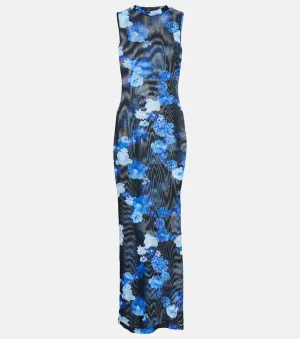 COPERNI floral mesh maxi dress, black