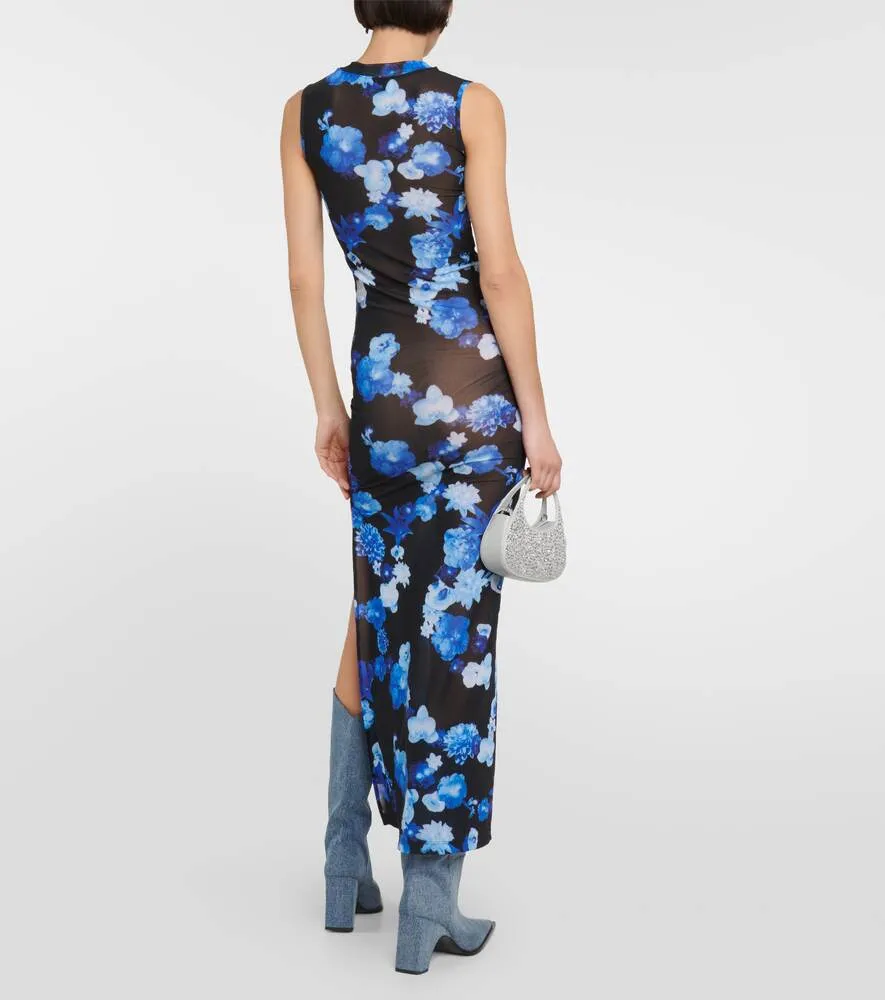 COPERNI floral mesh maxi dress, black