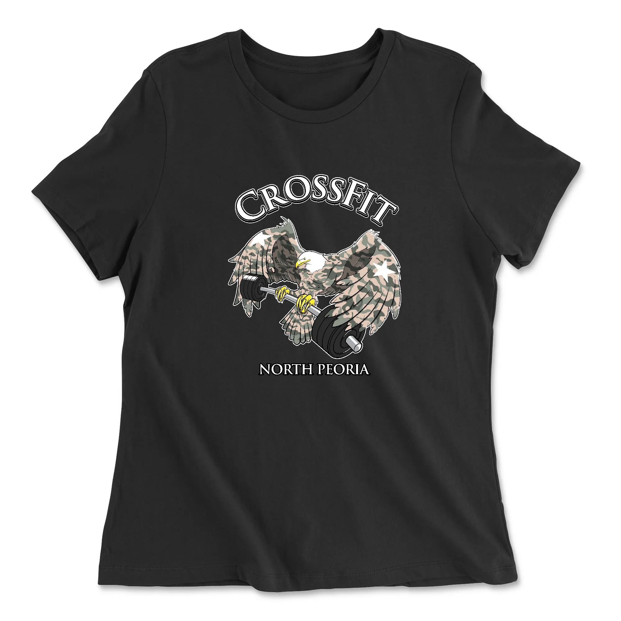 CrossFit North Peoria - Camo Eagle Women's T-Shirt