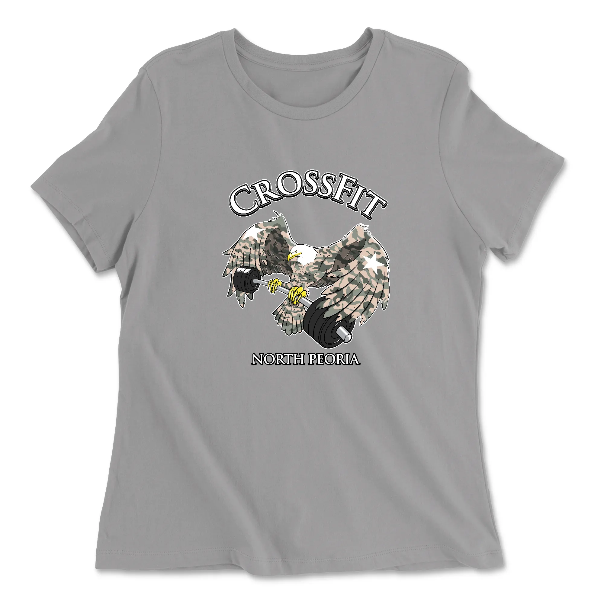 CrossFit North Peoria - Camo Eagle Women's T-Shirt