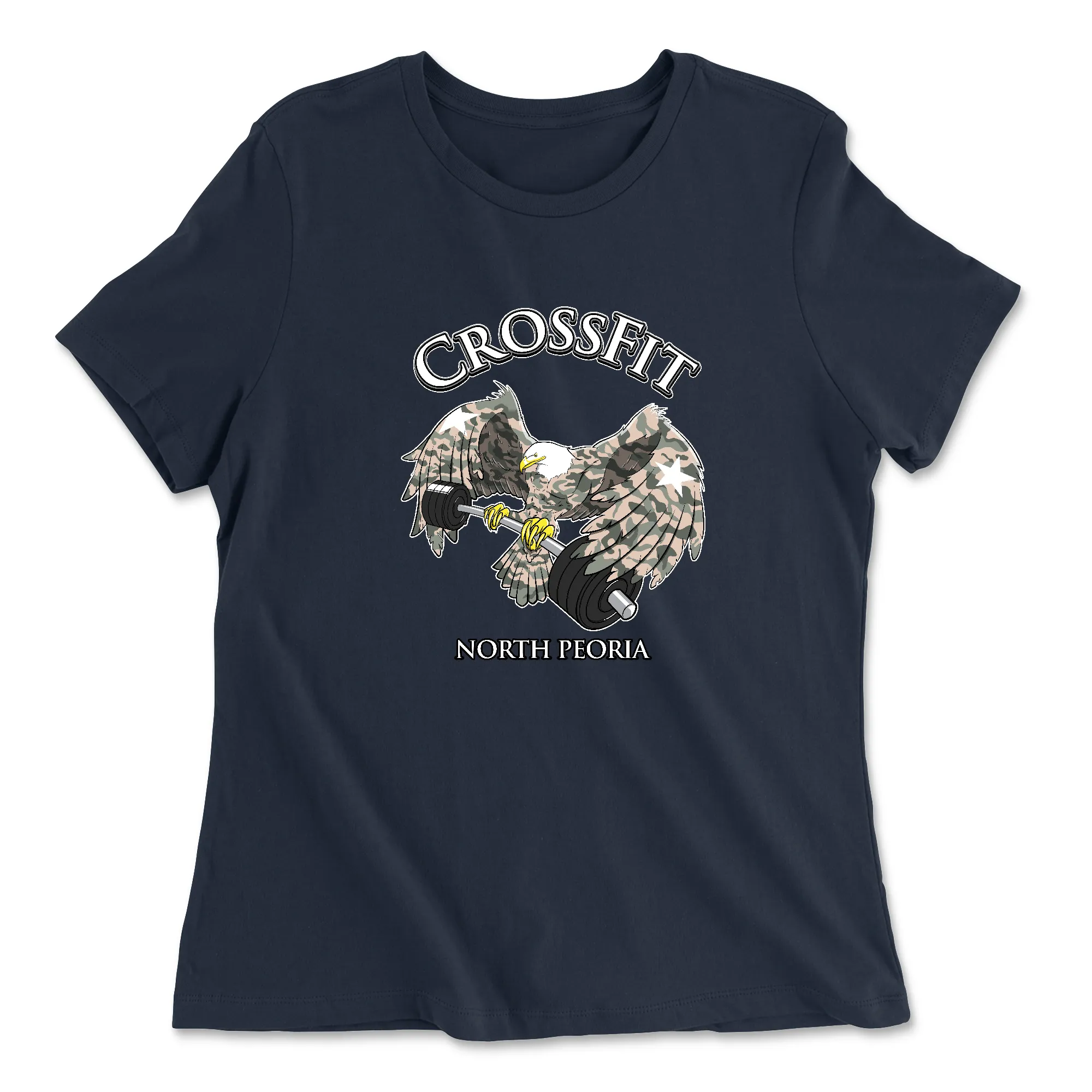 CrossFit North Peoria - Camo Eagle Women's T-Shirt