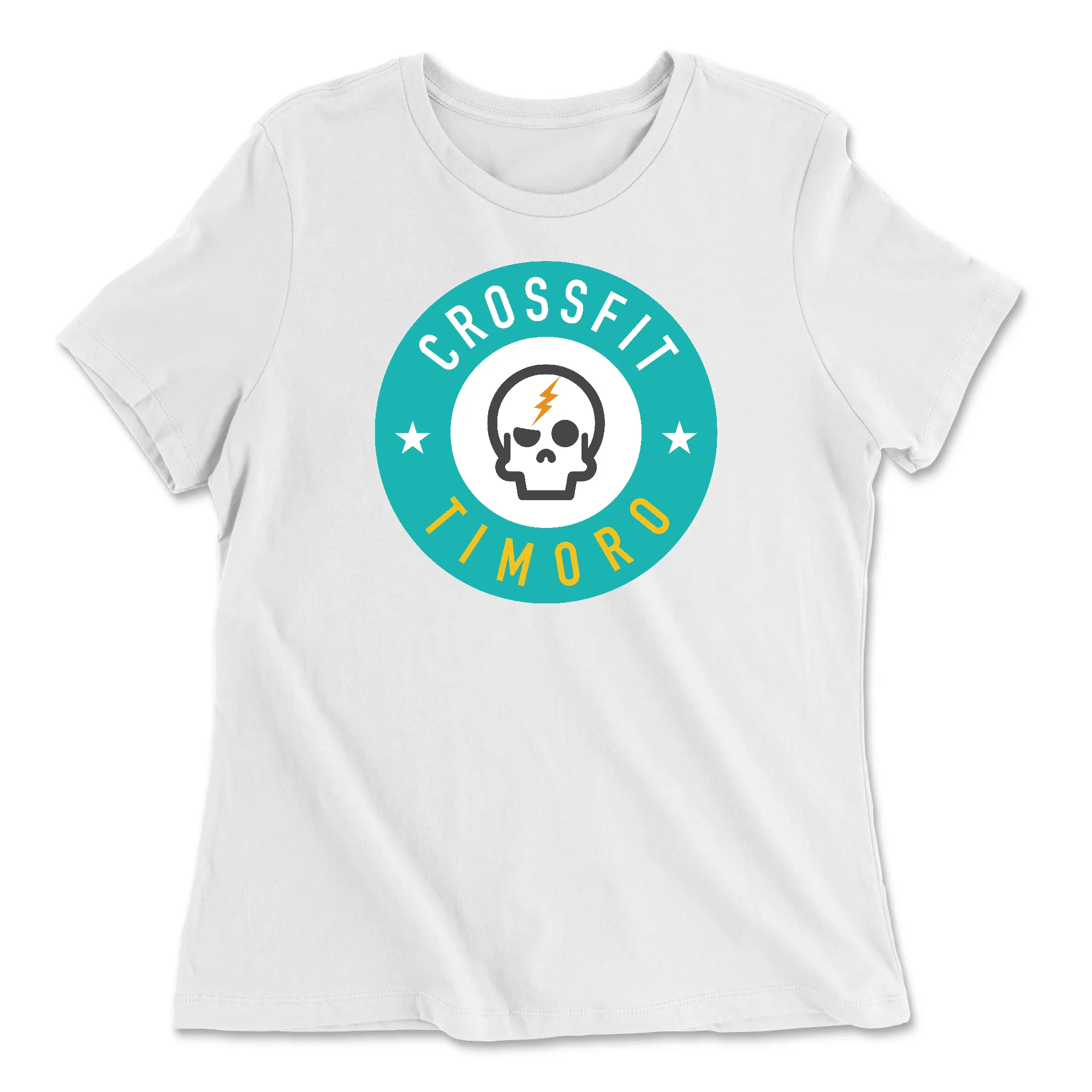 CrossFit Timoro Round Cyan Womens - Relaxed Jersey T-Shirt