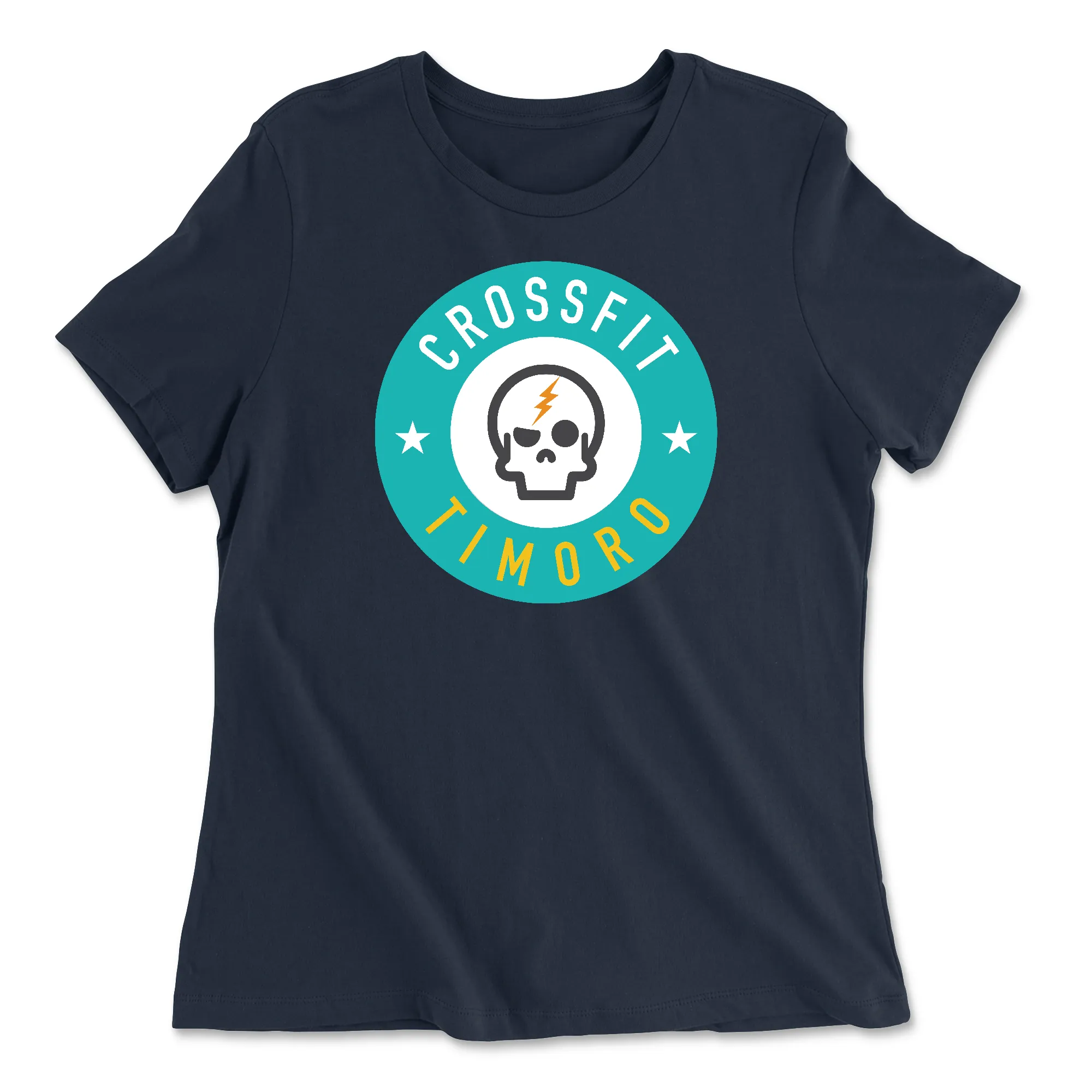 CrossFit Timoro Round Cyan Womens - Relaxed Jersey T-Shirt