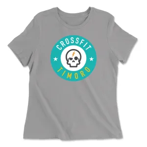 CrossFit Timoro Round Cyan Womens - Relaxed Jersey T-Shirt