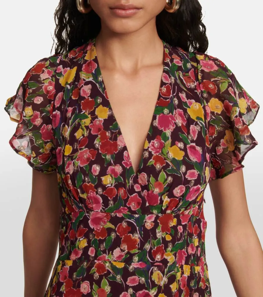Delicia Floral Georgette Maxi Dress RIXO Multicolor