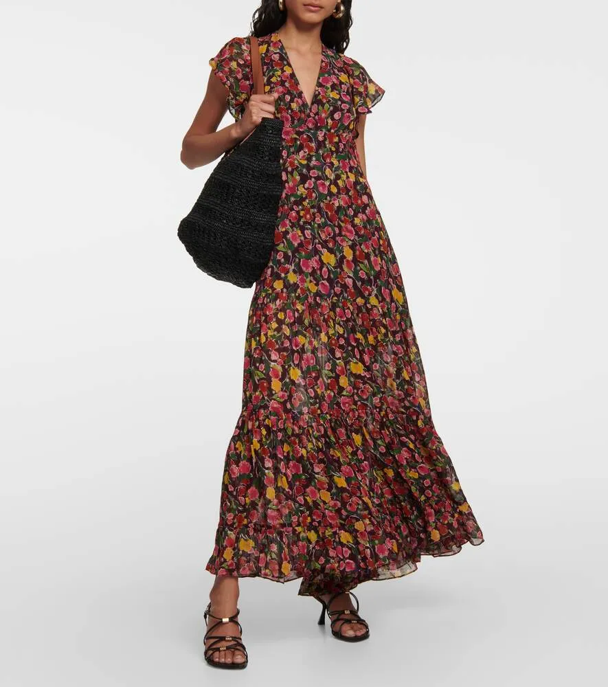 Delicia Floral Georgette Maxi Dress RIXO Multicolor