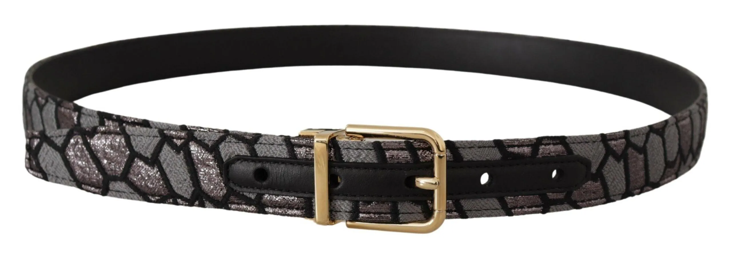 Dolce & Gabbana Multicolor Leather Statement Belt