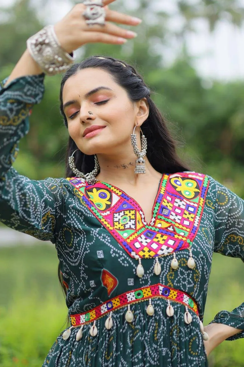 Elegant and Fabulous Bandhni Printed  Gowns