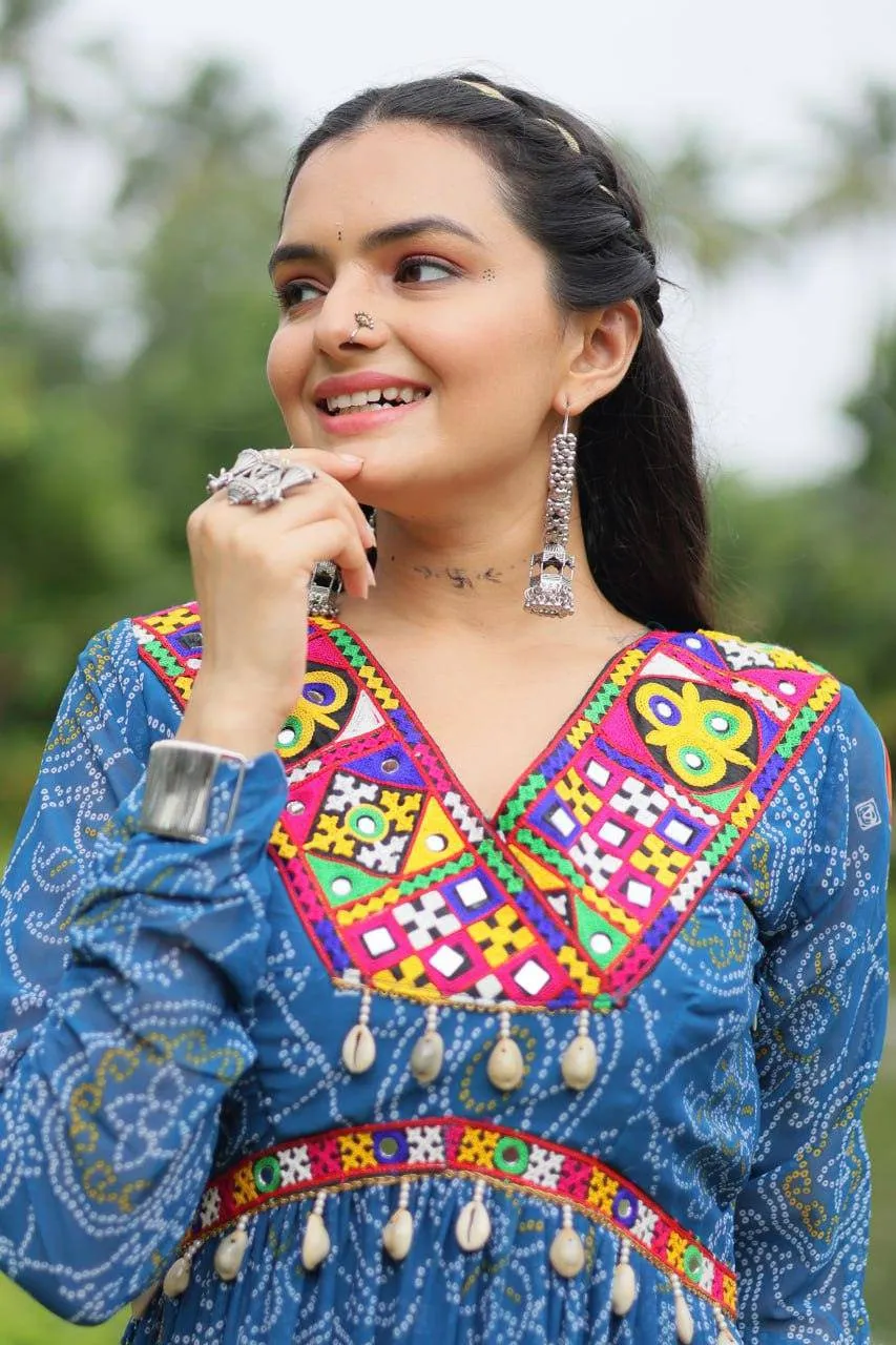 Elegant and Fabulous Bandhni Printed  Gowns