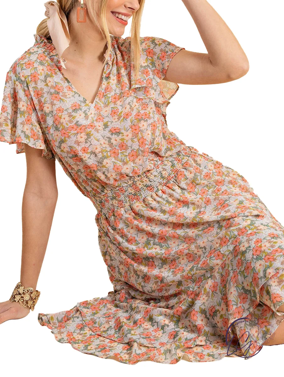 Enchanted Garden Printed Dress