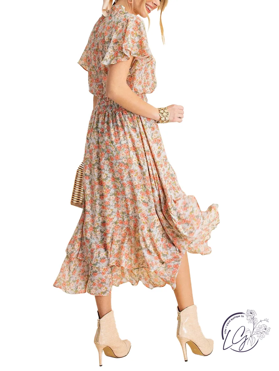 Enchanted Garden Printed Dress