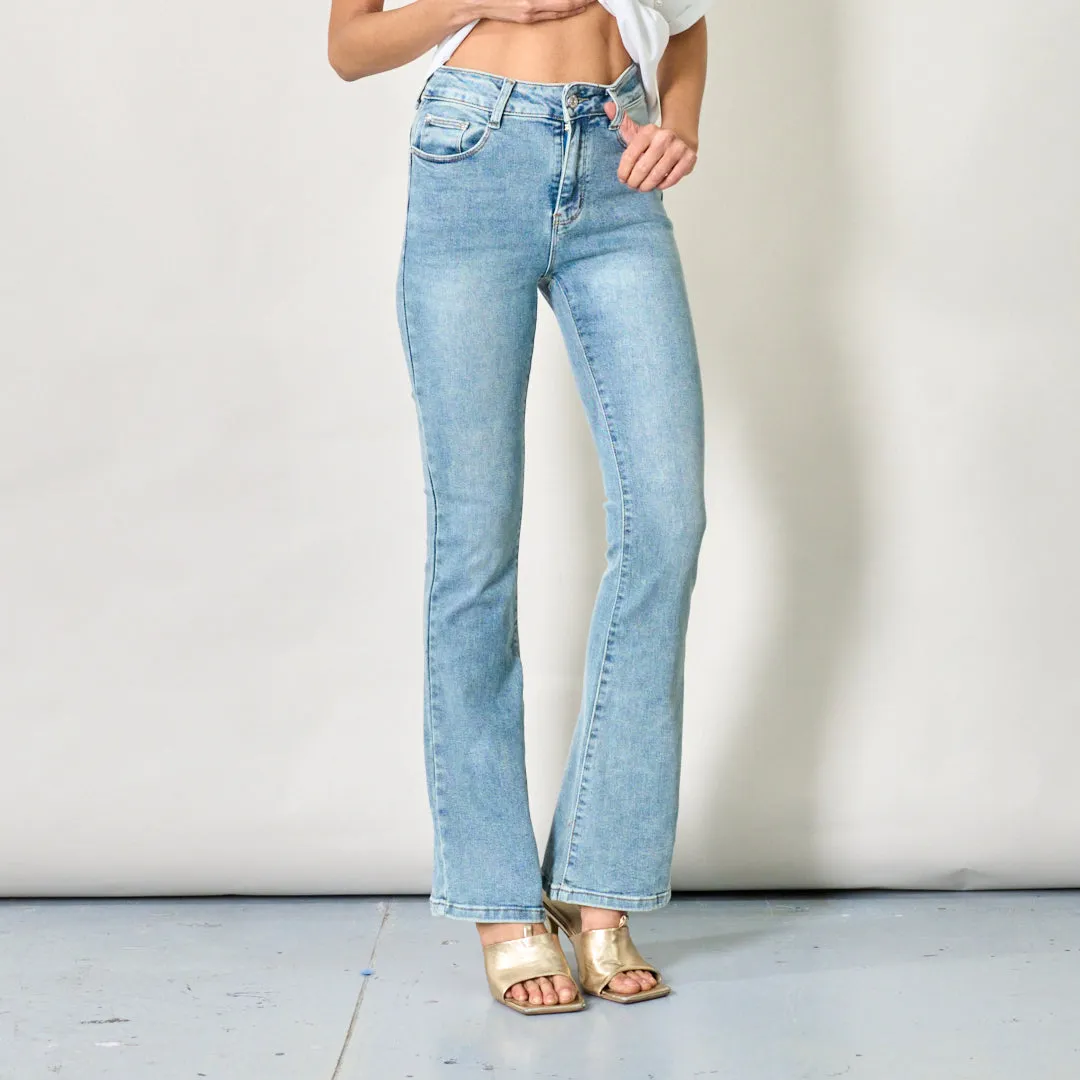 Flared denim jeans wholesale