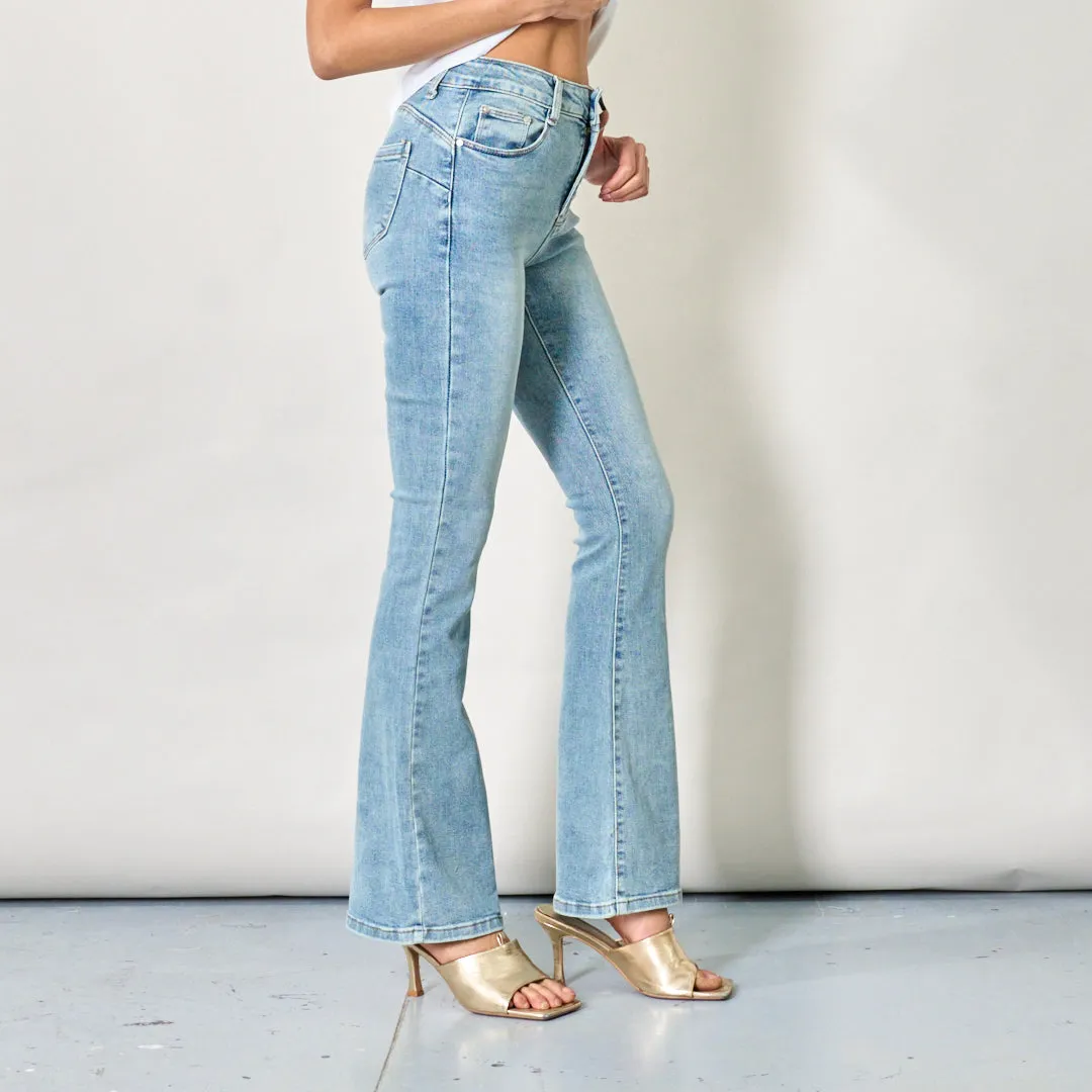 Flared denim jeans wholesale