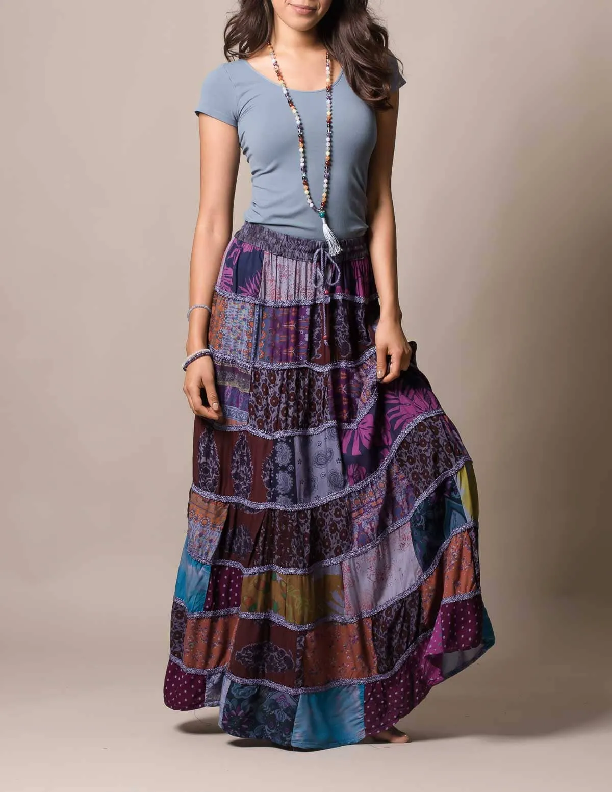 India Patchwork Skirt - As-Is-Clearance