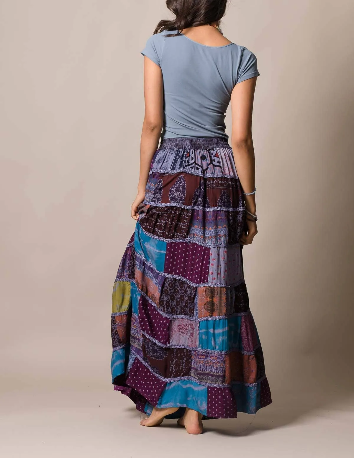 India Patchwork Skirt - As-Is-Clearance