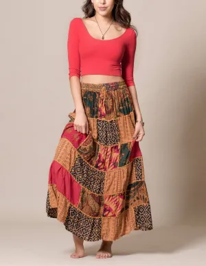 India Patchwork Skirt - As-Is-Clearance
