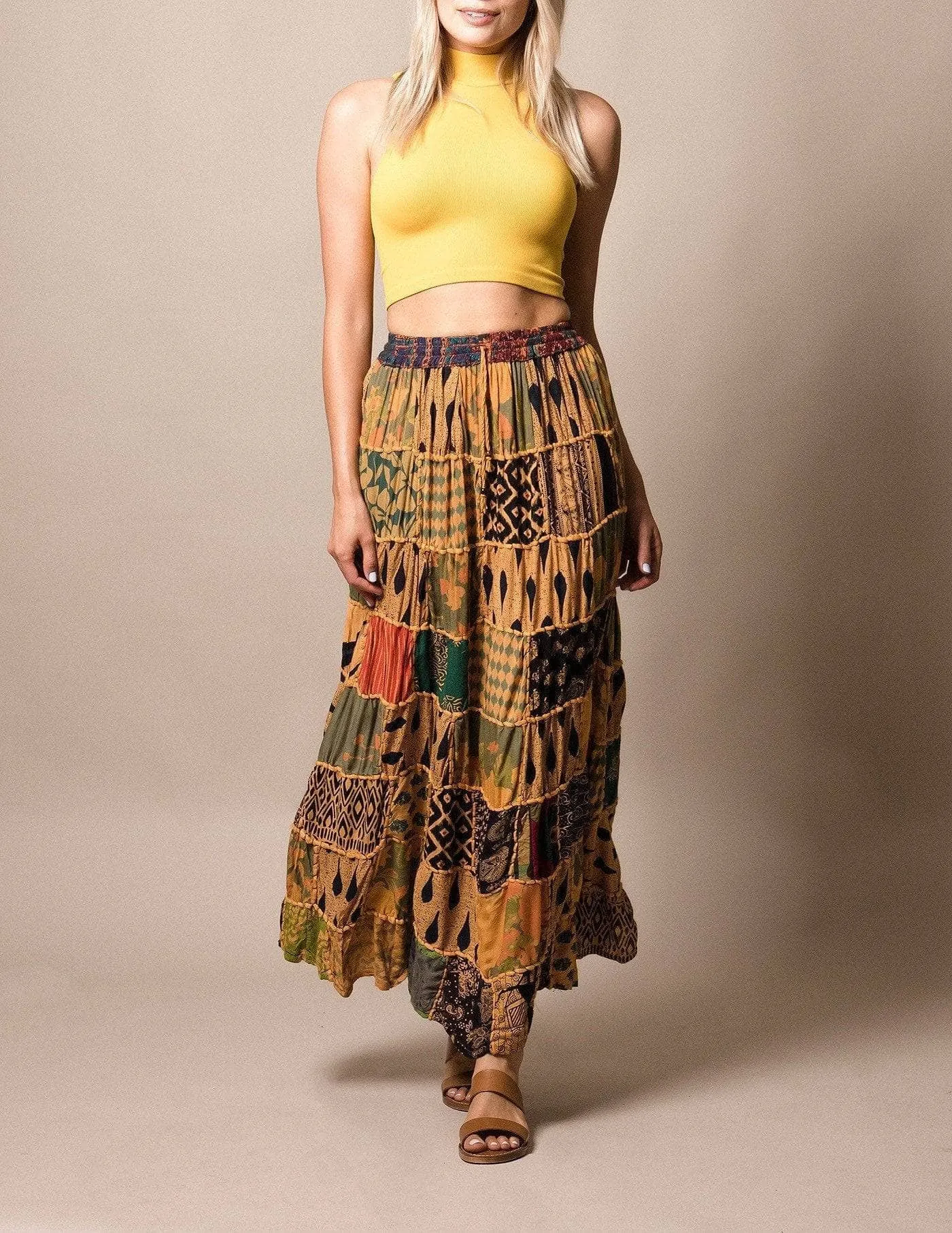 India Patchwork Skirt - As-Is-Clearance
