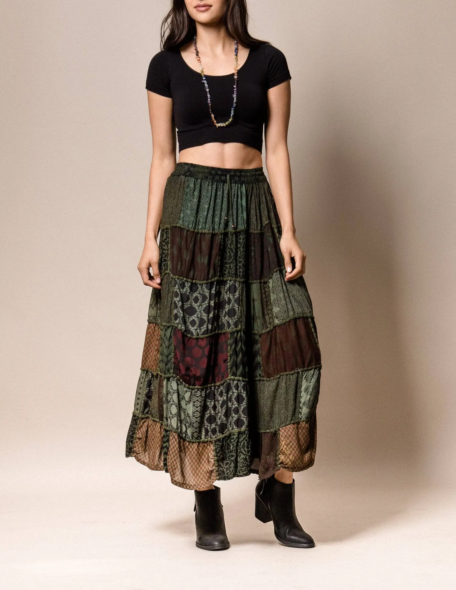 India Patchwork Skirt - As-Is-Clearance