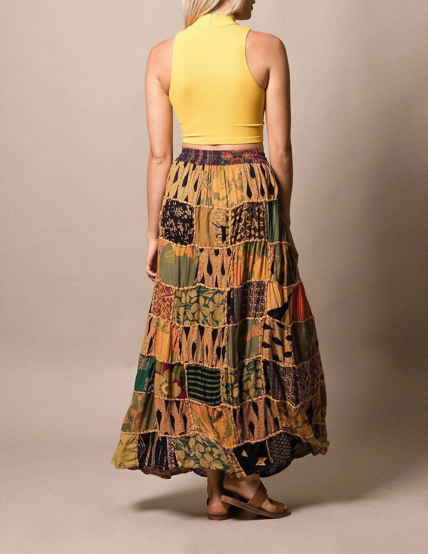 India Patchwork Skirt - As-Is-Clearance