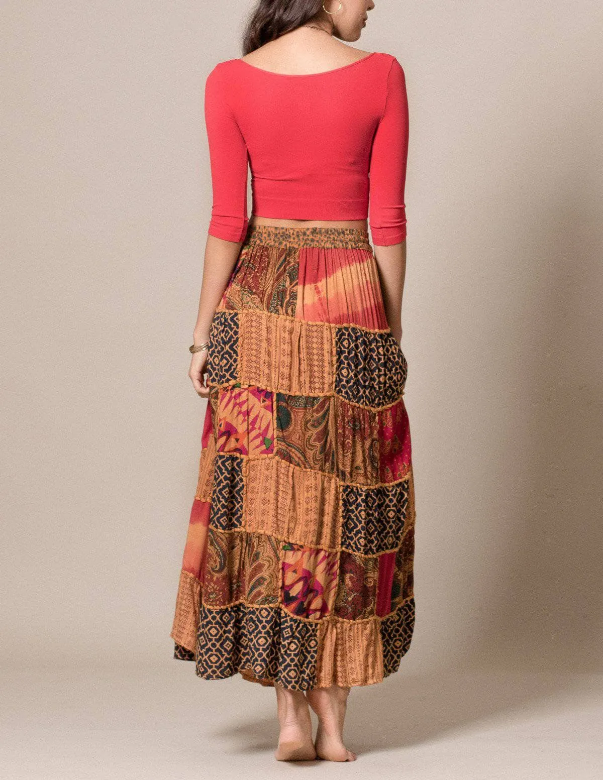 India Patchwork Skirt - As-Is-Clearance