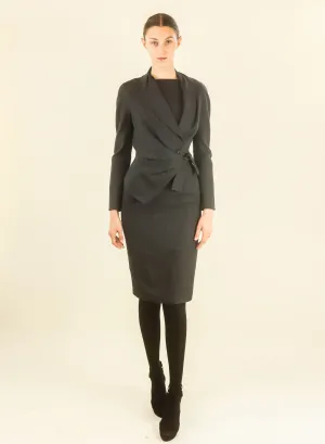 John Galliano Structured Dress and Blazer Set