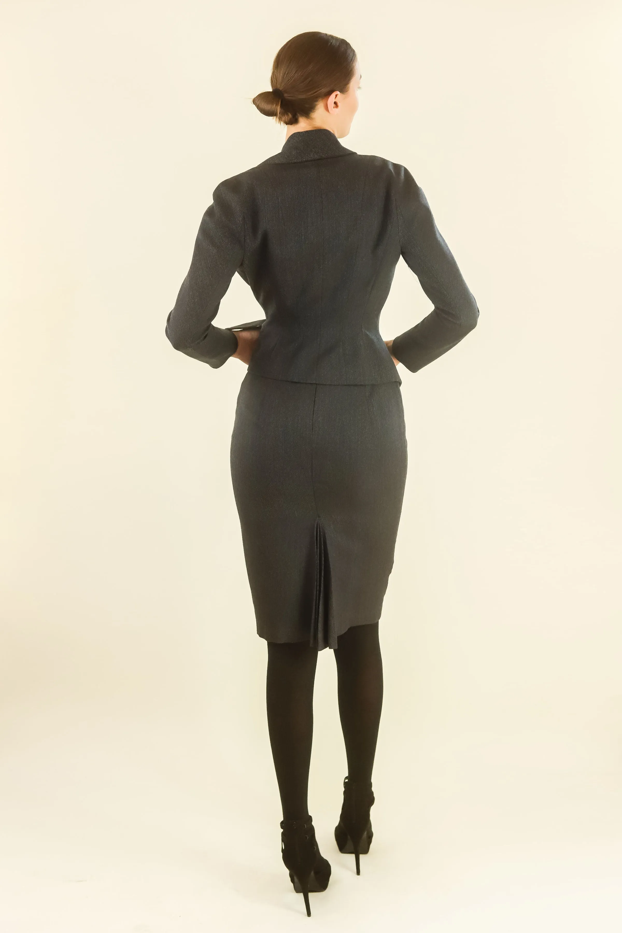John Galliano Structured Dress and Blazer Set