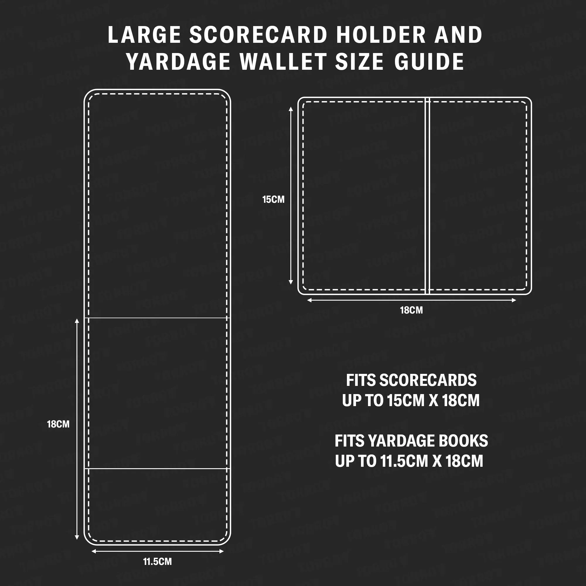 Leather Golf Scorecard Holder and Yardage Book Cover (PRO Edition)