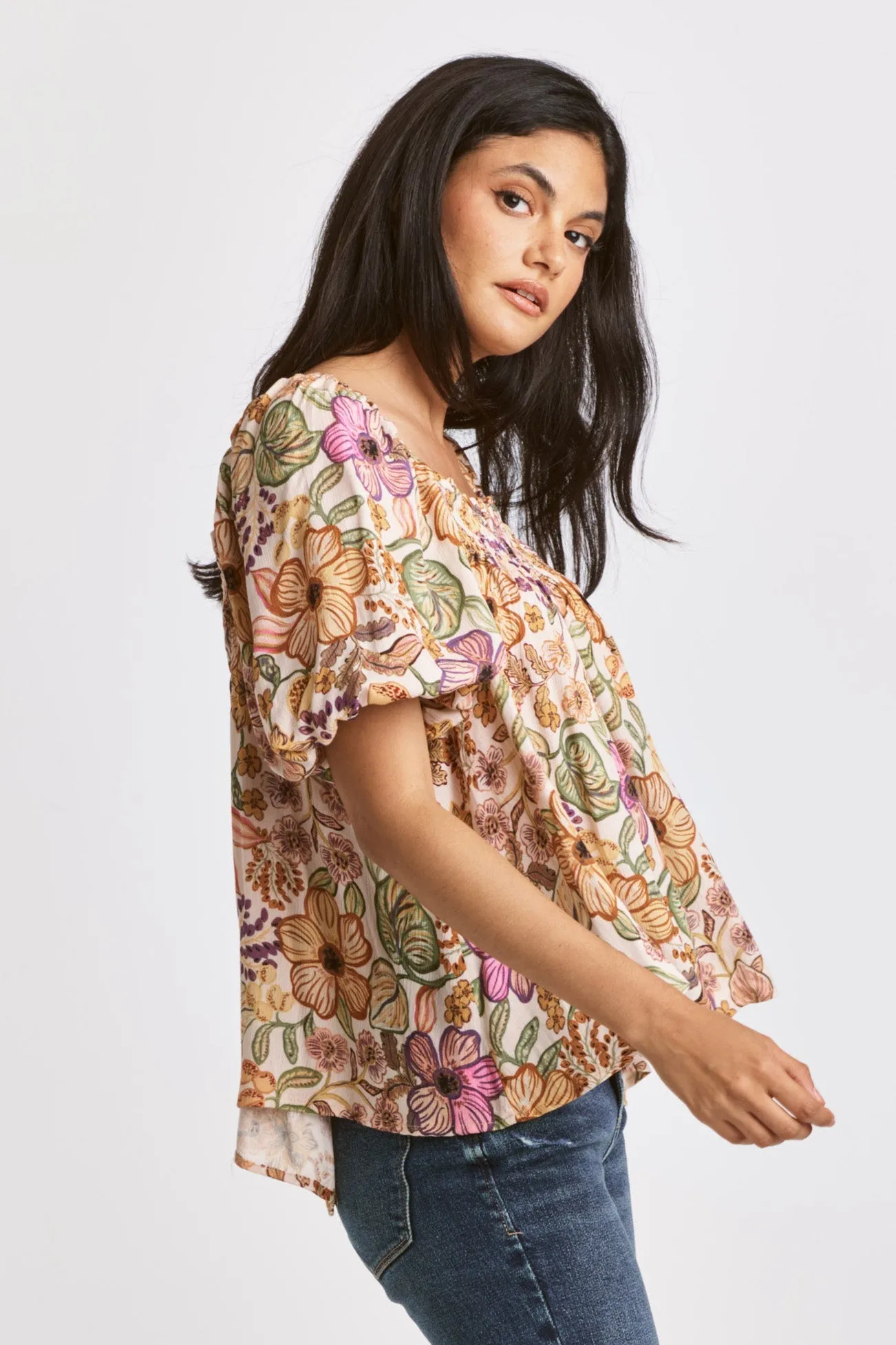 LOVE BUTTERFLY SLEEVE TOP BOHO LOVE