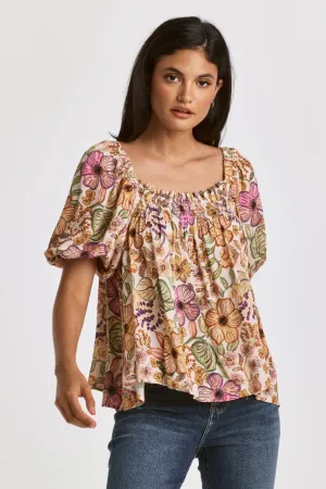 LOVE BUTTERFLY SLEEVE TOP BOHO LOVE