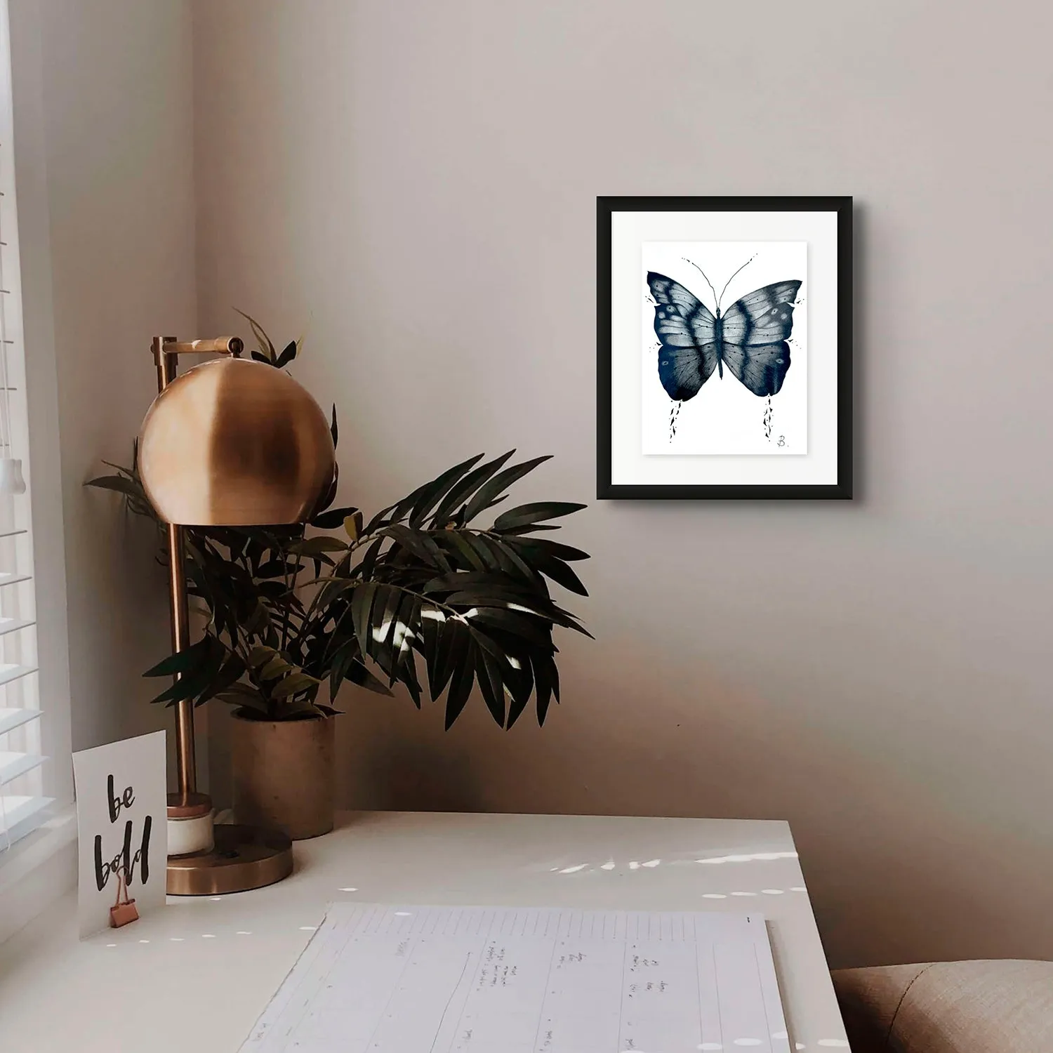 MYTHICAL BUTTERFLY - Original Graphite Pencil Art 21cm x 15cm Fine Art on Paper