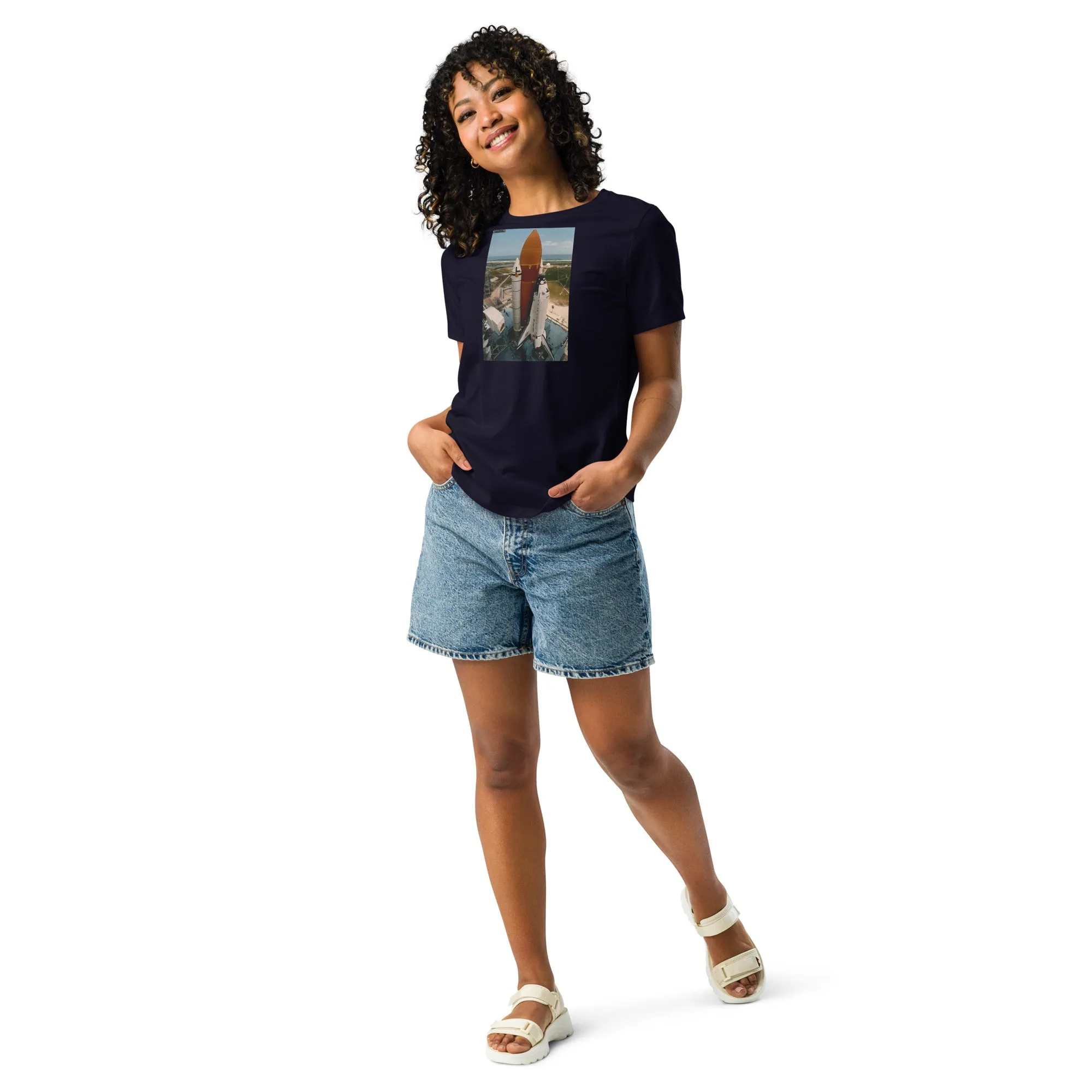 NASA Space Shuttle Endeavor Custom Women's Relaxed T-Shirt