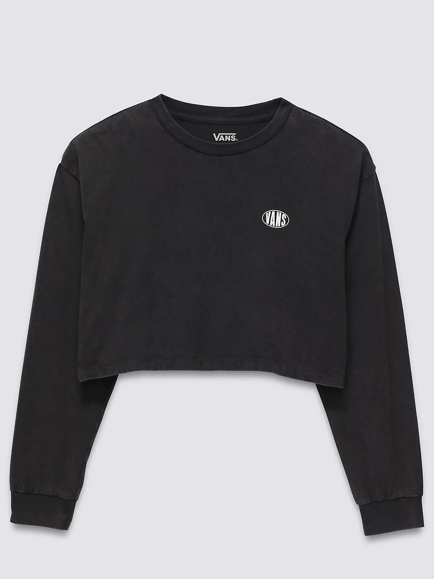 Oval Wash Relax Crop Long Sleeve T-Shirt